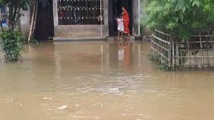 असम : टियोक में फिर से आई बाढ़ में 150 परिवार प्रभावित