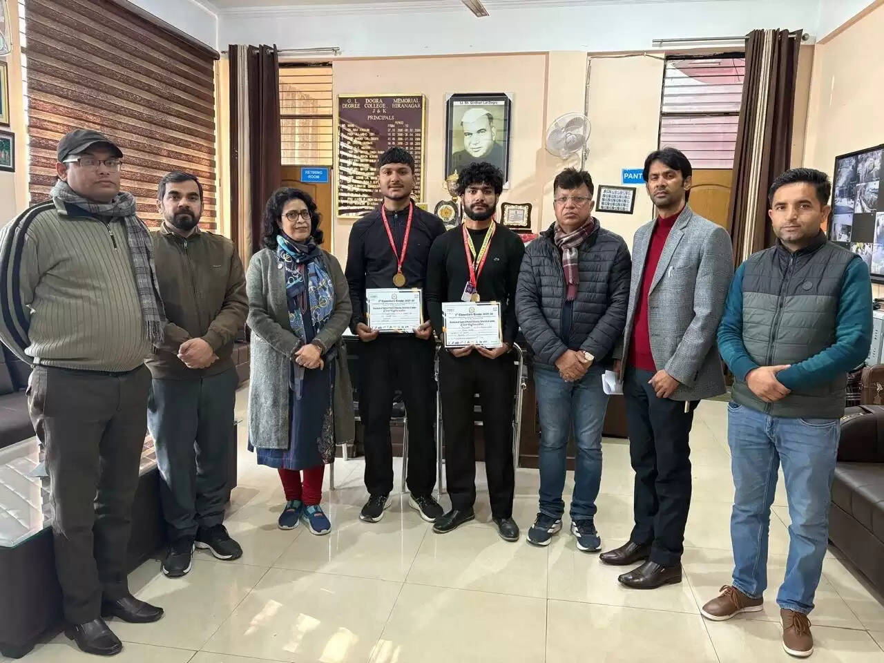 चांसलर ट्रॉफी में जीडीसी हीरानगर के विद्यार्थियों का शानदार प्रदर्शन