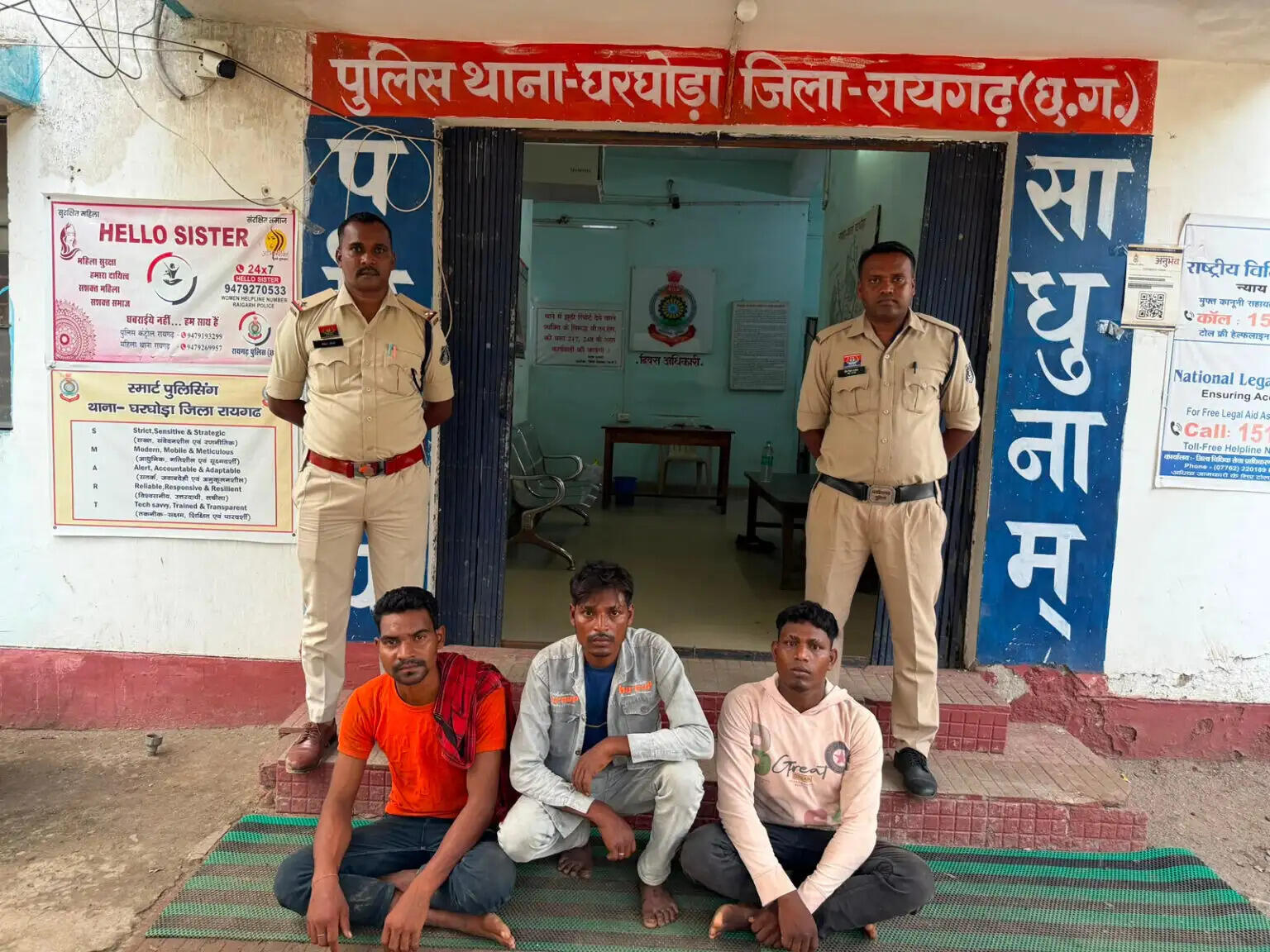 घरघोड़ा पुलिस ने चोरी के तीन आरोपितों को&nbsp; किया गिरफ्तार