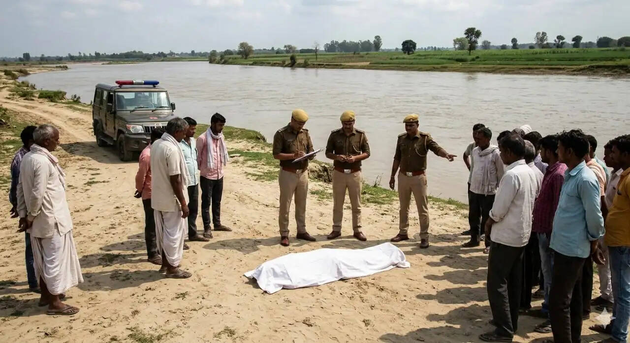 रामगंगा में मिला युवक का शव, पुलिस शिनाख्त में जुटी