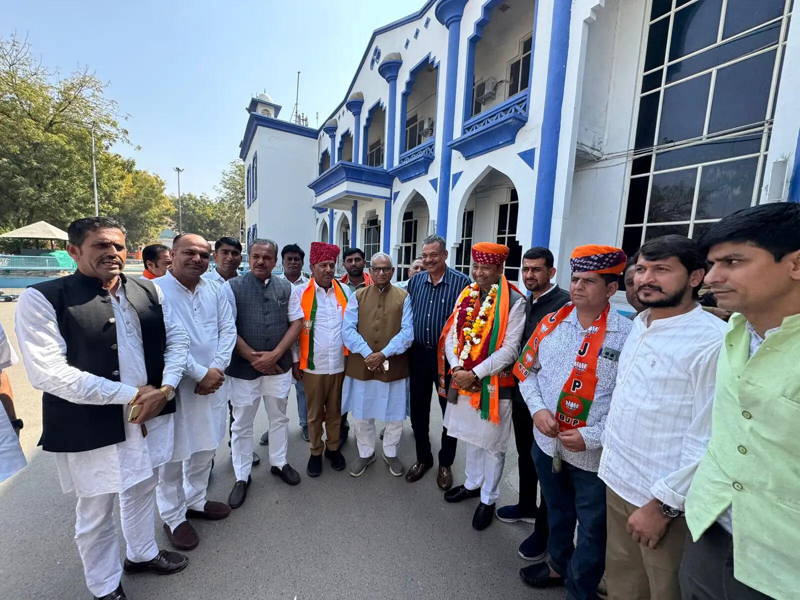 भाजपा के प्रदेश महामंत्री का जोधपुर पहुंचने पर स्वागत
