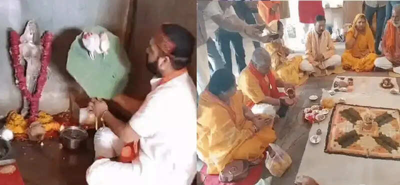 मप्र की धार भोजशाला में पूजा-पाठ शुरू, गोमूत्र से शुद्धिकरण, गर्भगृह में मां वाग्देवी की महाआरती कर श्रद्धालुओं ने किए दर्शन