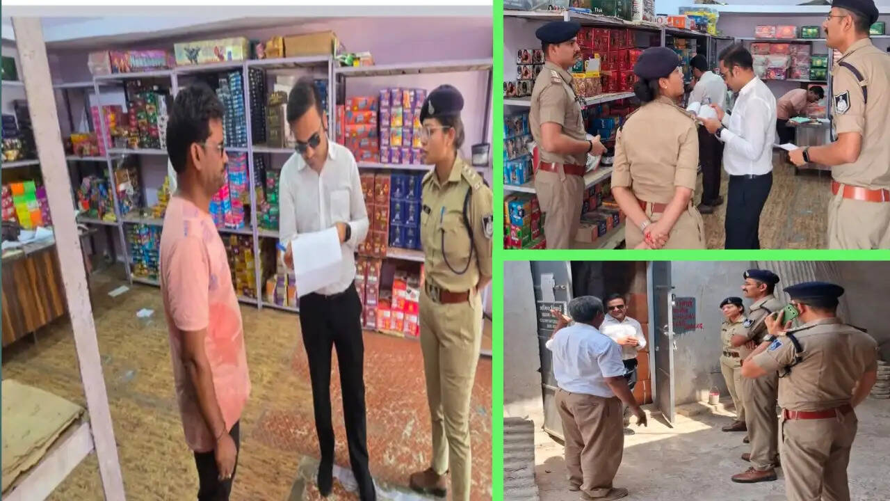 सागरः विस्फोटक गोदामों पर अचानक पहुंची सिटी मजिस्ट्रेट और पुलिस की टीम, दिए कड़े निर्देश