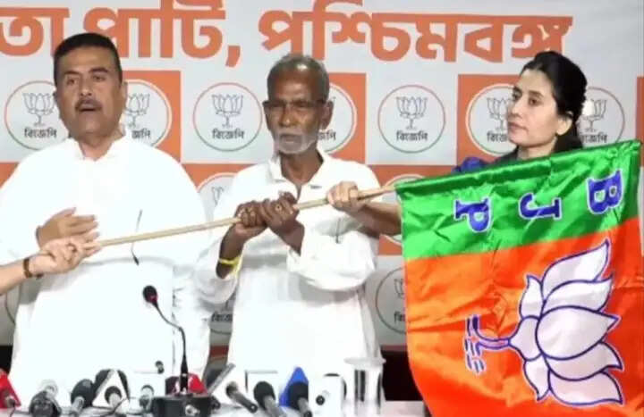 चुनाव 26 : शुभेंदु अधिकारी की मौजूदगी में अभिनेत्री माफिन और विकासनारायण चौधरी भाजपा में शामिल