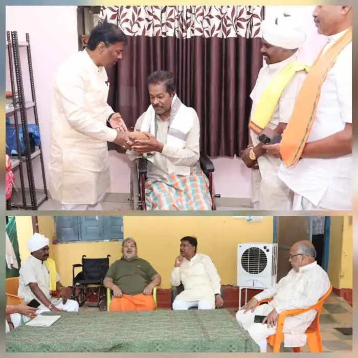 प्रधानमंत्री के 12 वर्ष पूर्ण होने पर वन मंत्री ने पद्मश्री हेमचंद एवं साहित्यकार शिव कुमार का किया सम्मान