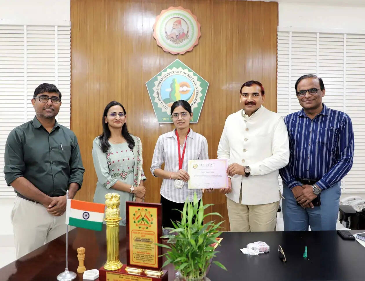 हिसार के गुरु जम्भेश्वर विवि की छात्रा नेशनल क्वालिटी ओलंपियाड में सफल