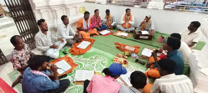 हिंगलाजीन माता मंदिर में माता भजन एवं रामायण सत्संग का हुआ आयोजन