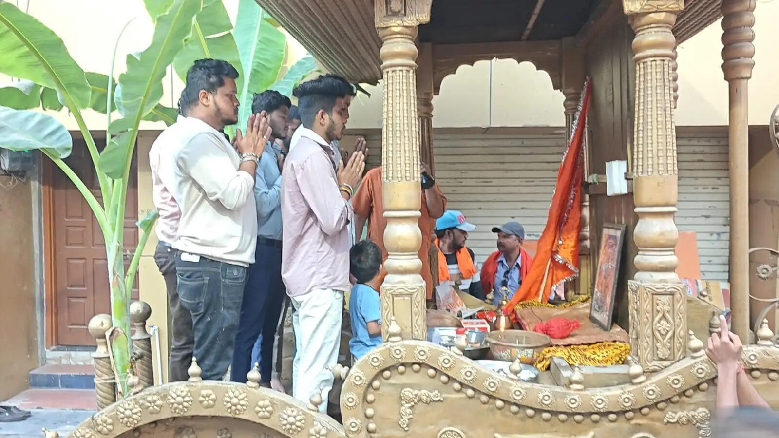 धमतरी में रामनवमी की तैयारियां शुरू, मंत्रोच्चार के साथ श्री राम रथ की पूजा