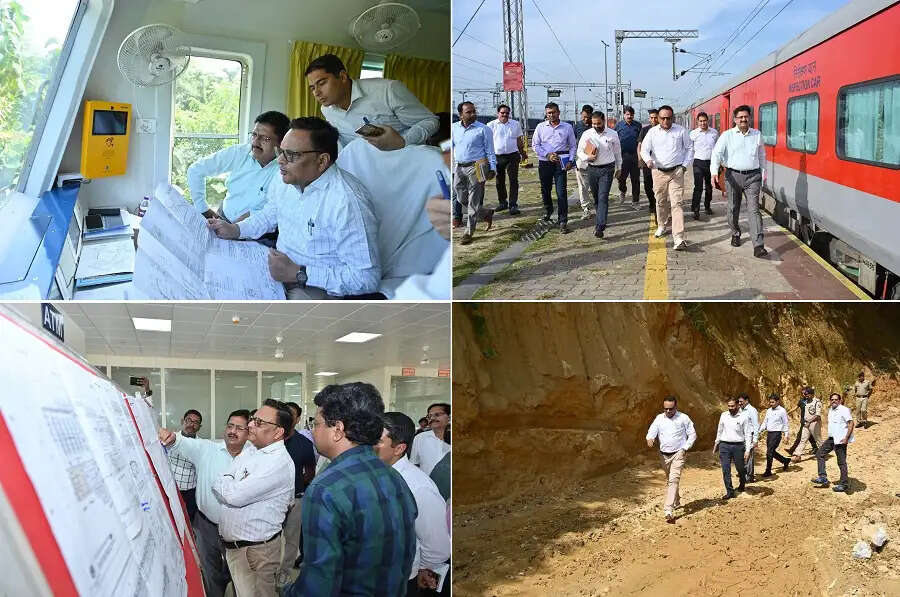 पूसीरे के महाप्रबंधक (निर्माण) आशीष बंसल ने बदरपुर-अगरतला-सबरूम रेलखंड का किया निरीक्षण