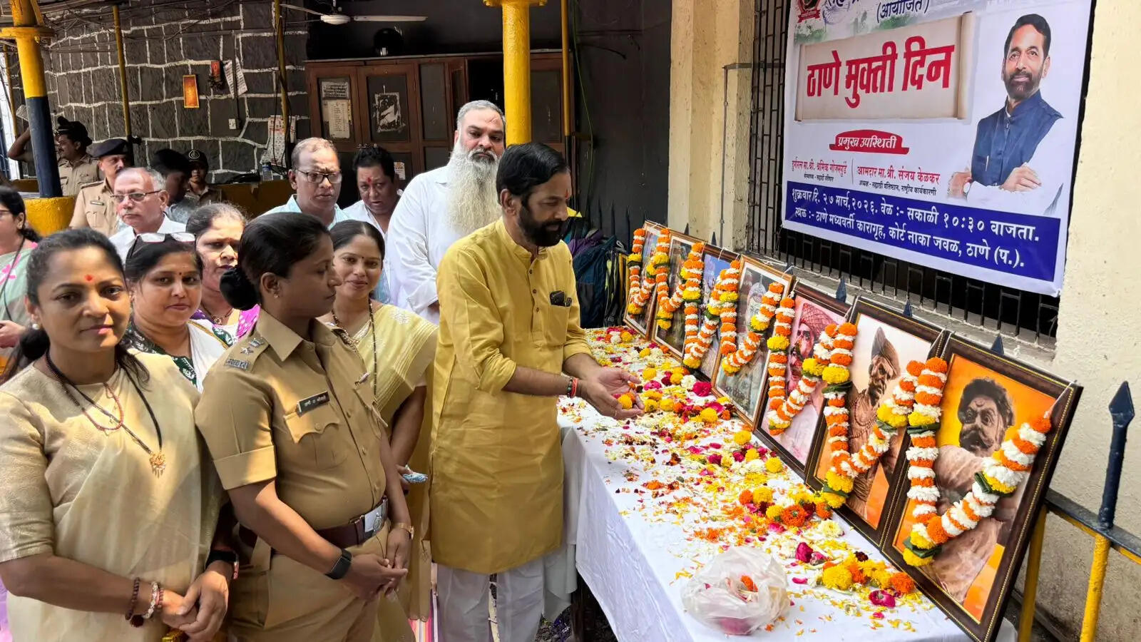 विधायक केलकर ने सतत बारहवें वर्ष ,ठाणे जेल में मुक्ति दिवस मनाया