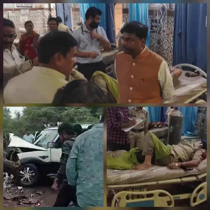 मंत्री केदार कश्यप का काफिला हुआ दुर्घटनाग्रस्त, मंत्री के पीए व चालक सहित छह घायल