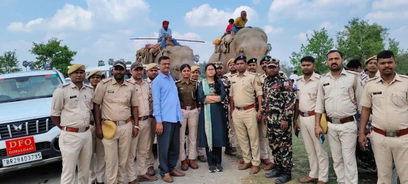 सीवान में अवैध रूप से रखे गए हाथियों पर कार्रवाई, दो का रेस्क्यू, एक की पहले हो चुकी थी मौत