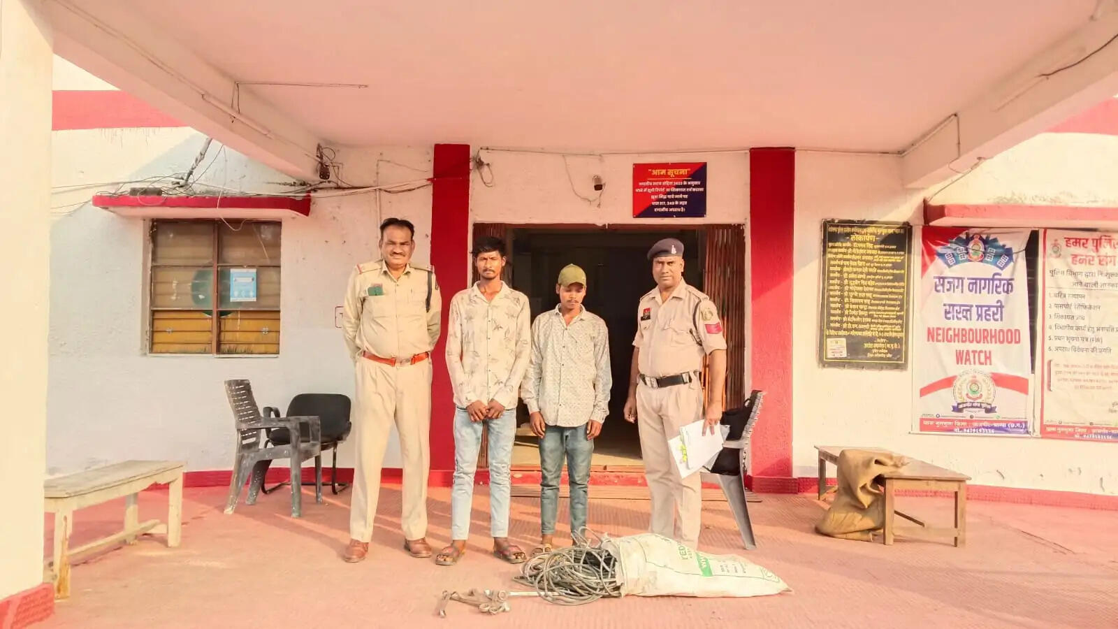 जांजगीर-चांपा: राइस मिल के डामर प्लांट से केबल वायर चोरी करने वाले दो आरोपी गिरफ्तार