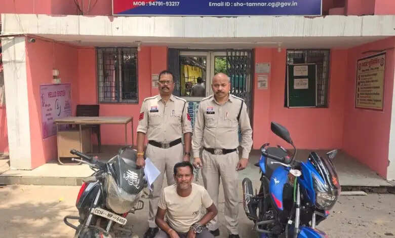 तमनार में दाे लाख रुपये की उठाईगिरी का शातिर आरोपित जशपुर से गिरफ्तार