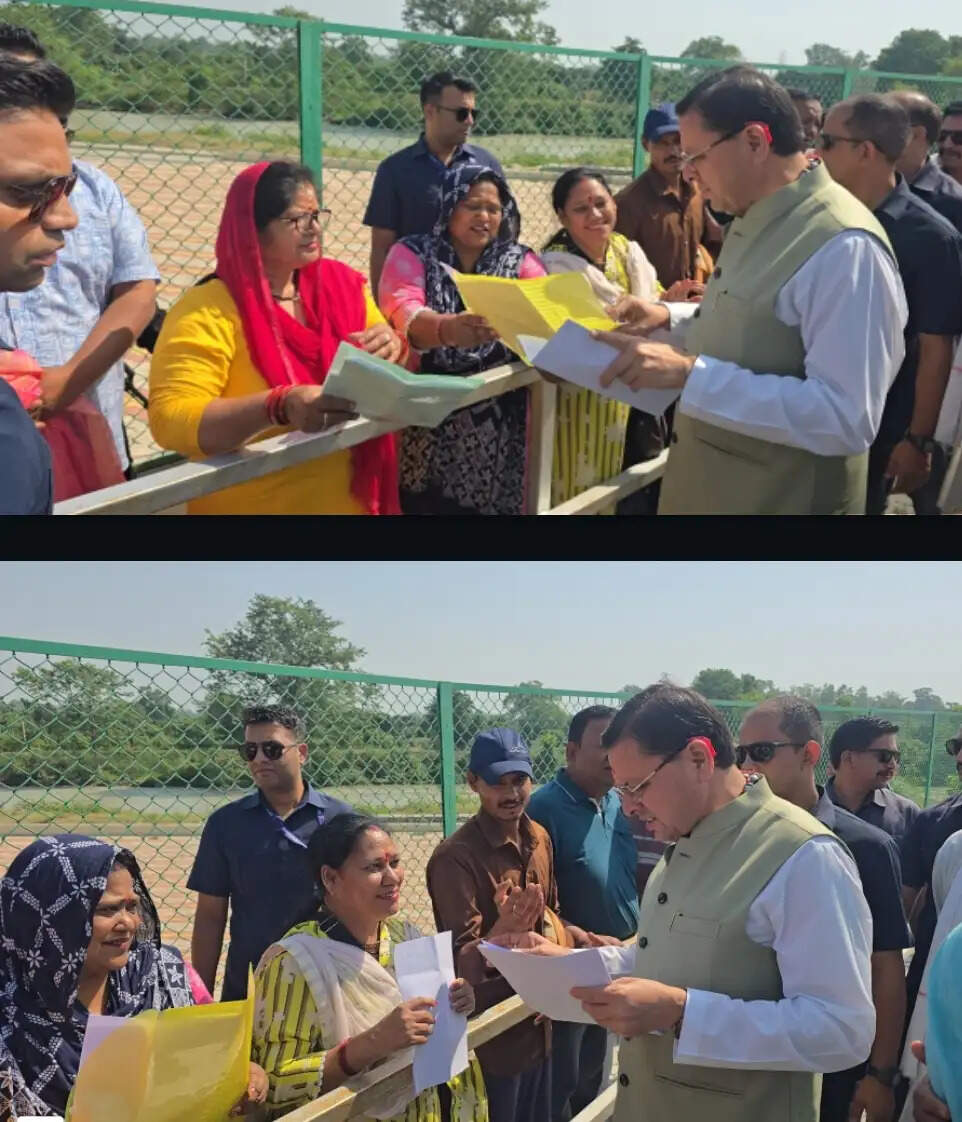 हेलीपैड पर मुख्यमंत्री ने सुनीं जनता की समस्याएं, किसानों को खाद उपलब्ध कराने का दिया निर्देश