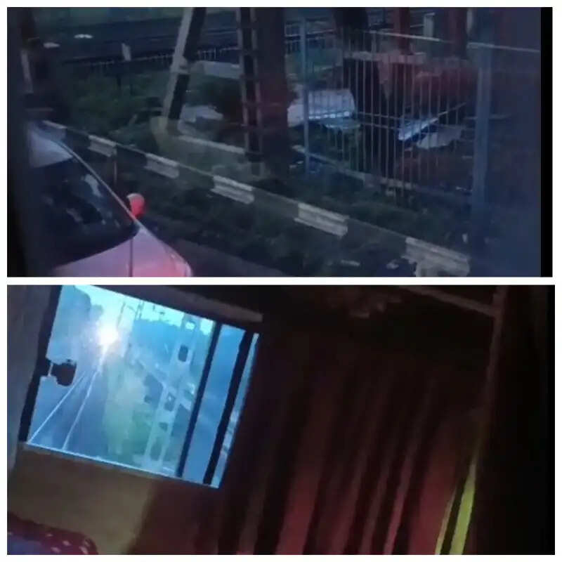 कीचड़ में फंसी यात्री बस रेलवे ट्रैक पर पहुंची, सामने आई मालगाड़ी; कर्मचारी की सतर्कता से टला हादसा