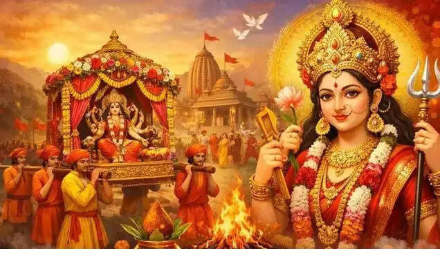 उन्नीस मार्च से होगे चैत्र नवरात्र प्रारंभ: पालकी पर सवार होकर आएगी माता रानी