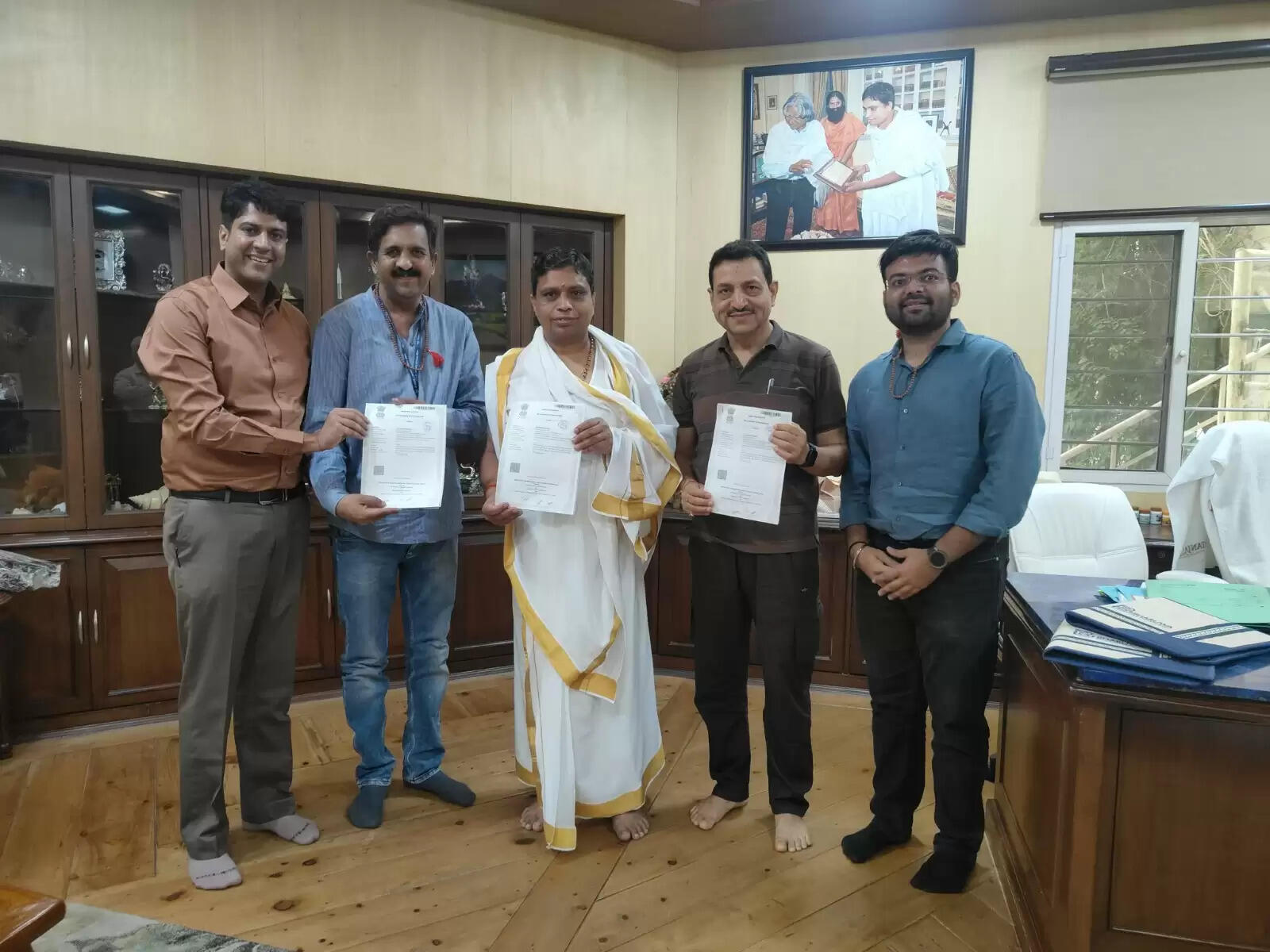 पतंजलि विश्वविद्यालय, पतंजलि वेलनेस और केंद्रीय योग एवं प्राकृतिक चिकित्सा अनुसंधान परिषद के मध्य एमओयू