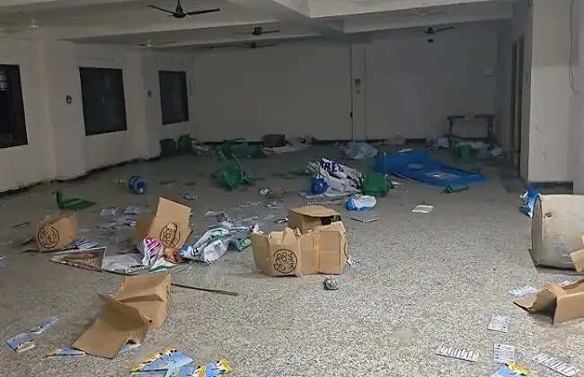 तृणमूल कार्यालय में तोड़फोड़, आरोप भाजपा पर