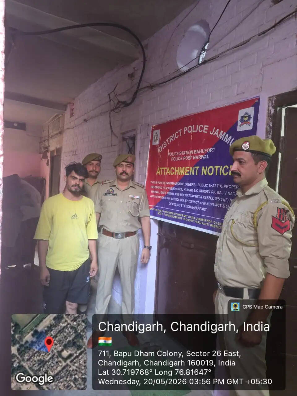 जम्मू पुलिस का ड्रग नेटवर्क पर अभियान जारी; चंडीगढ़ में 31 लाख रुपये की अवैध संपत्ति जब्त