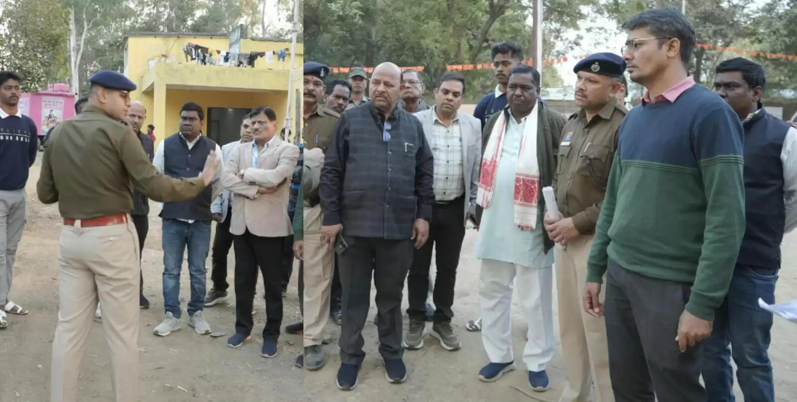 मुख्यमंत्री के प्रस्तावित दौरे को लेकर महर्षि वाल्मीकि आश्रम में सुरक्षा व्यवस्था का निरीक्षण