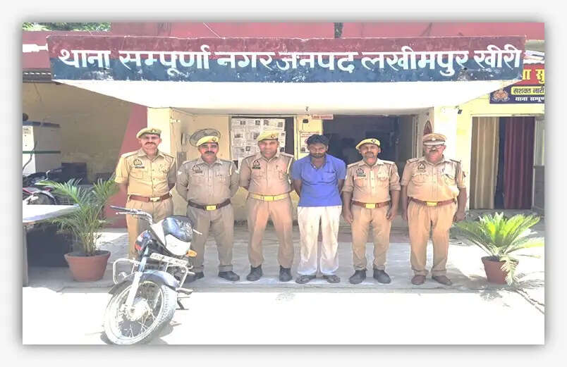 चोरी की मोटरसाइकिल नेपाल में बेचने वाले गिराेह का एक अपराधी गिरफ्तार
