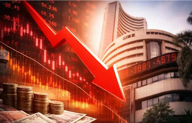 शेयर बाजार में गिरावट का रूख, सेंसेक्स 432 अंक टूटा