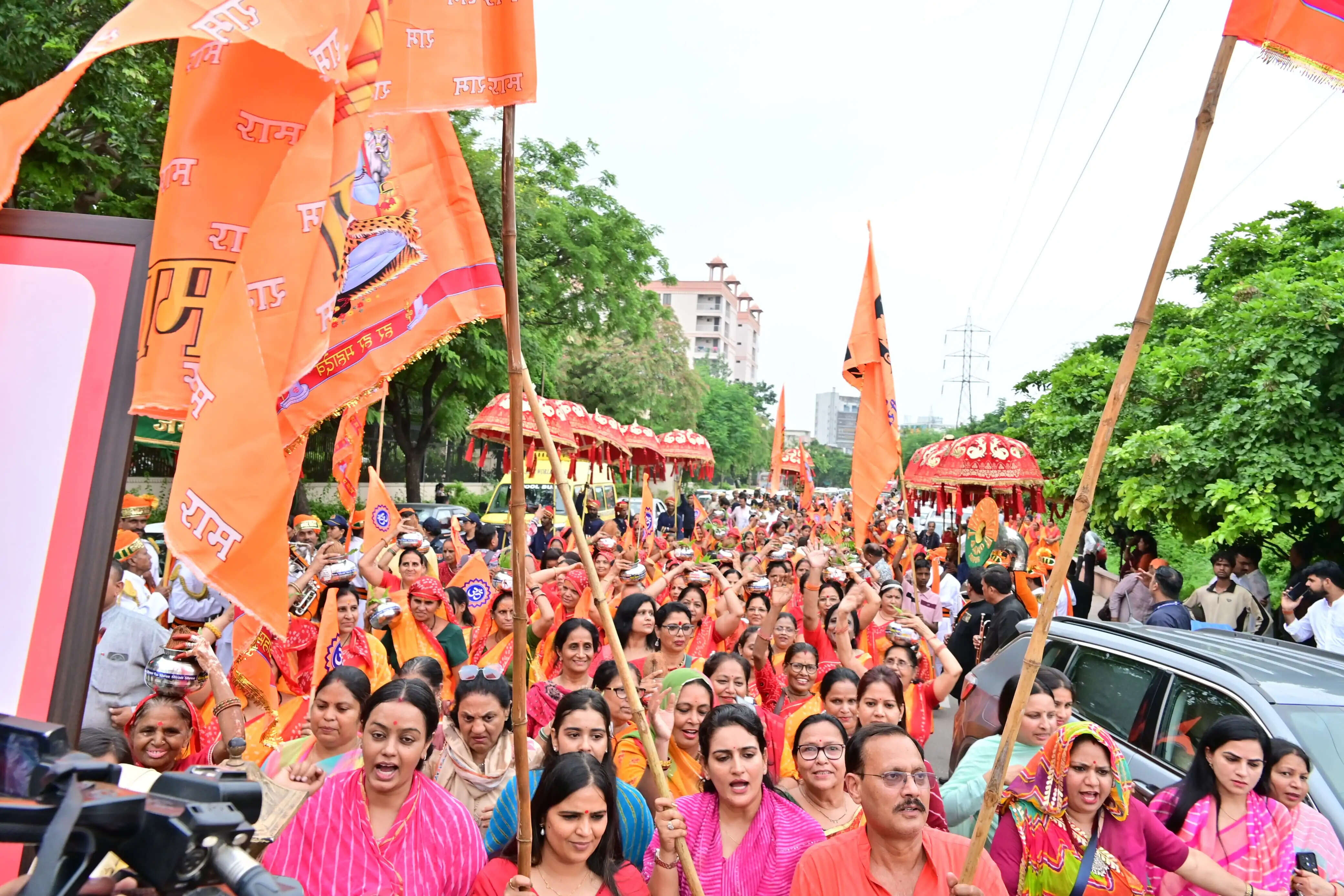गुरु रविदास जयंती वर्ष पर जयपुर में निकली भव्य कलश शोभायात्रा