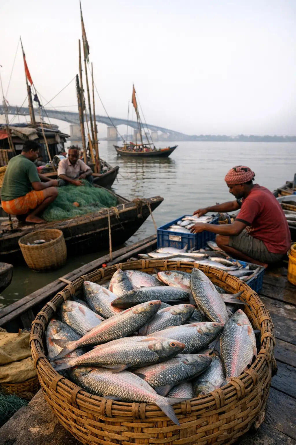 कोलाघाट में ड्रेजिंग से लौटे हिलसा के झुंड, मछुआरों के चेहरे खिल उठे