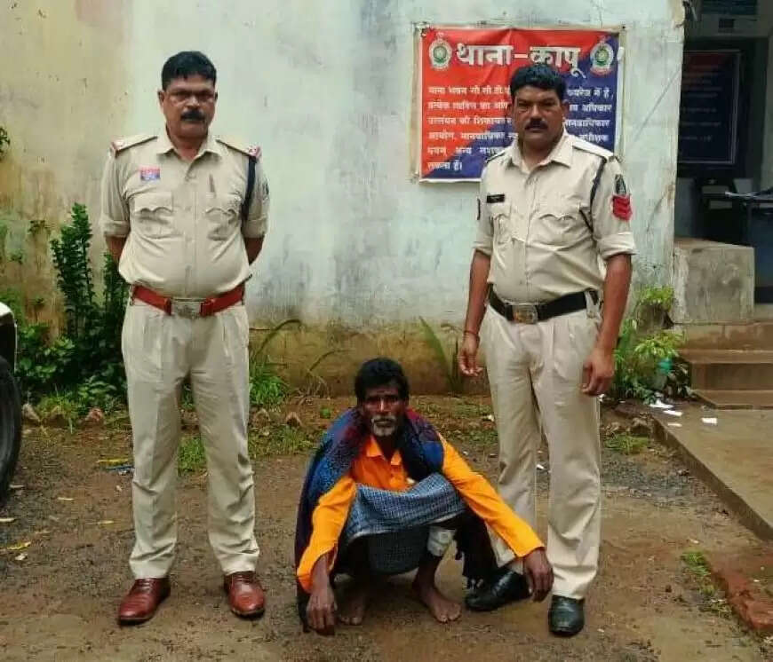 बकरी चराने की बात पर टांगी से हमला कर अधेड़ व्यक्ति को किया घायल,आरोपित गिरफ्तार