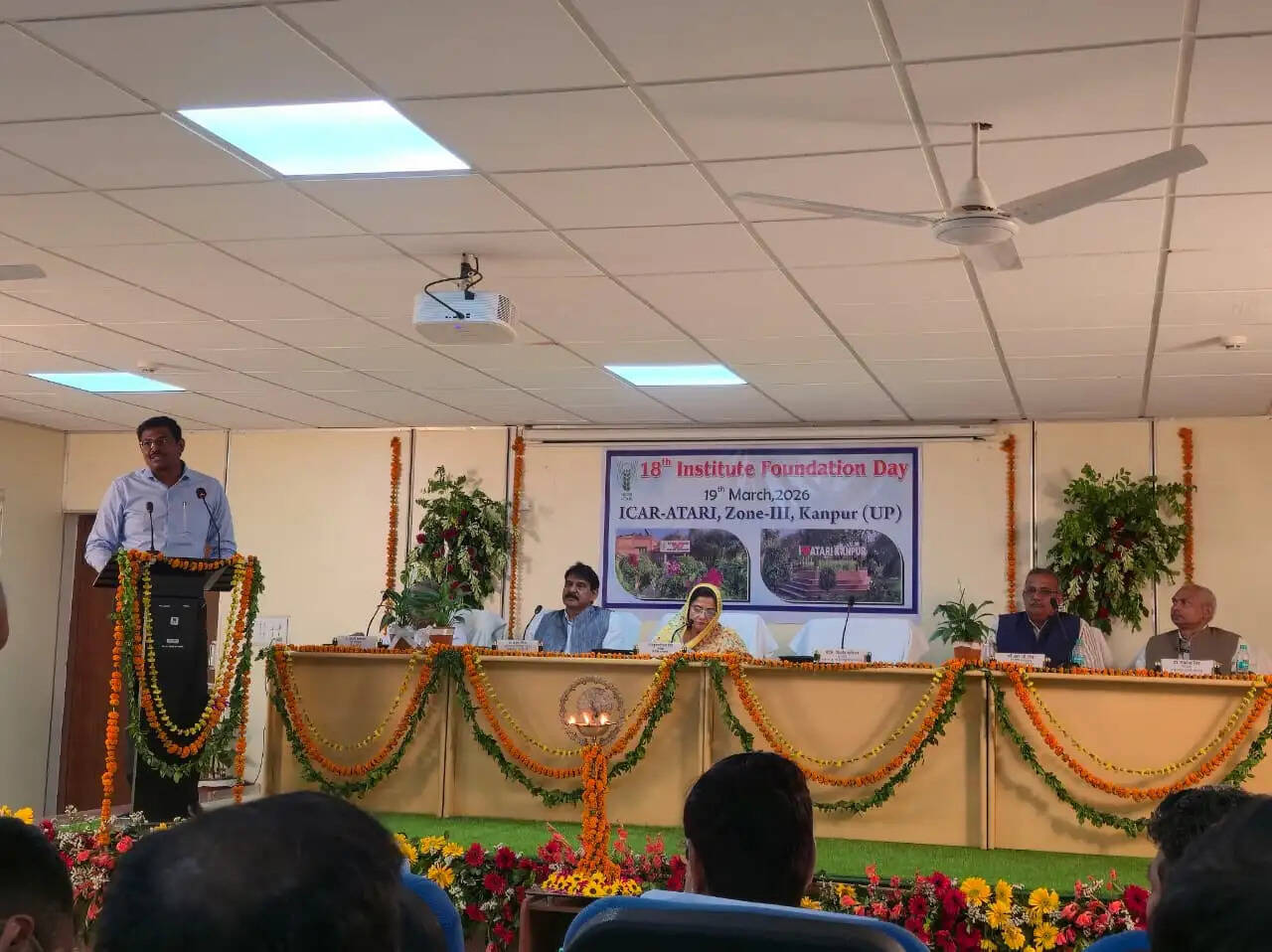 अटारी कानपुर का 18वां स्थापना दिवस, फसल अवशेष प्रबंधन पर मंथन : के. विजयेंद्र पांडियन