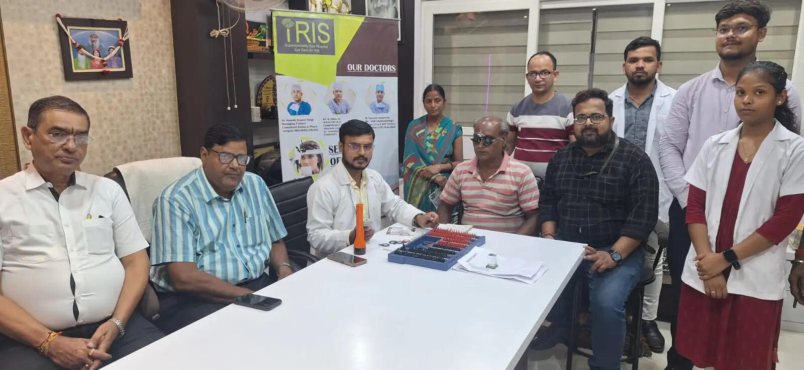 नेत्र जांच शिविर में 92 लोगों की हुई जांच