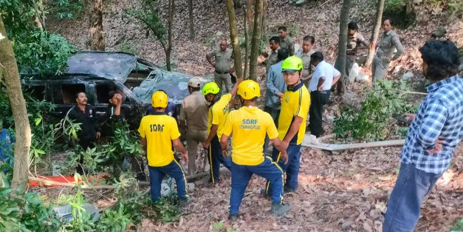 अल्मोड़ा के सोनी बिनसर के समीप खाई में गिरी कार दो की मौत
