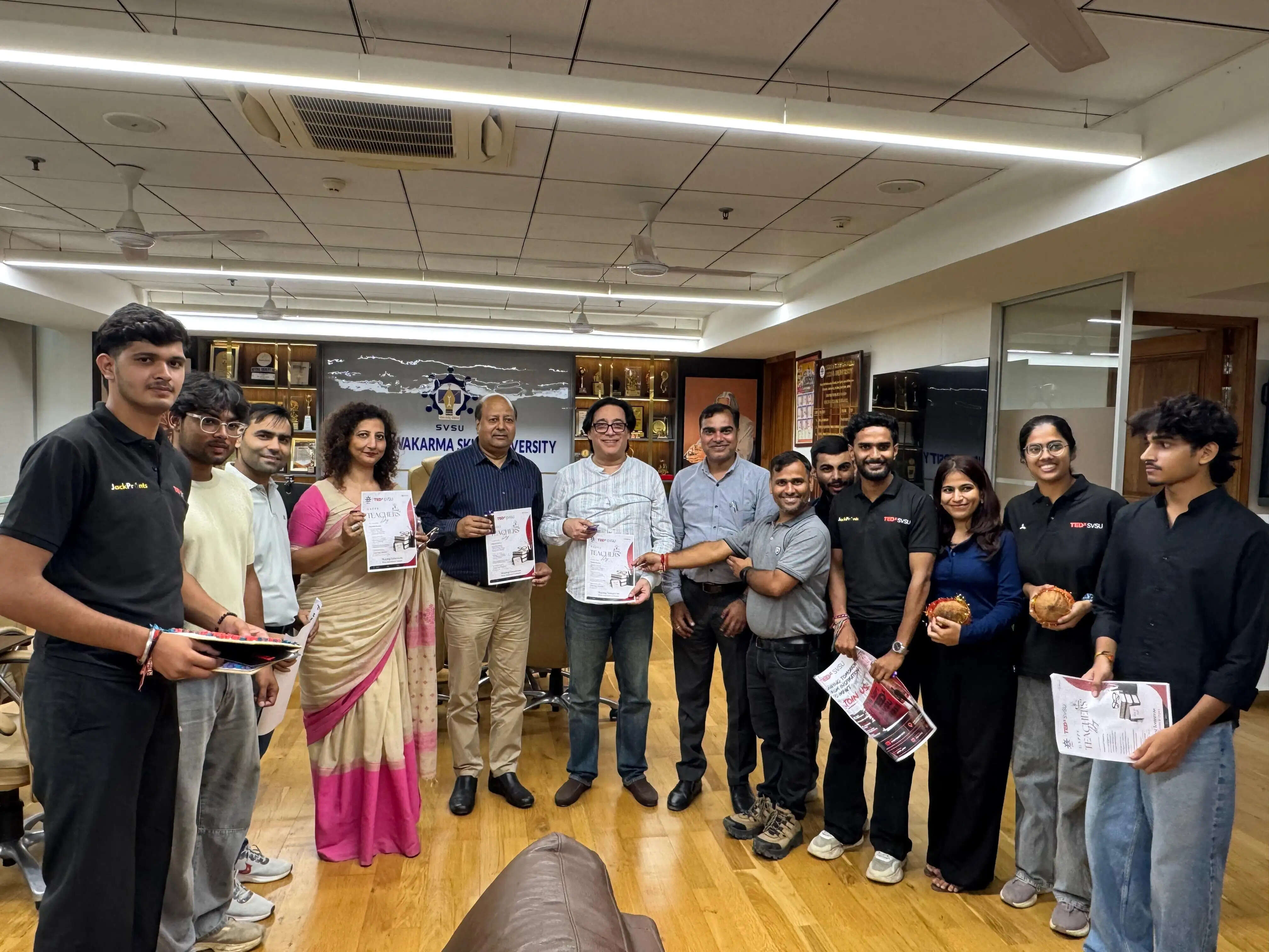 एसवीएसयू पलवल में श्रद्धा से मनाया गया शिक्षक दिवस
