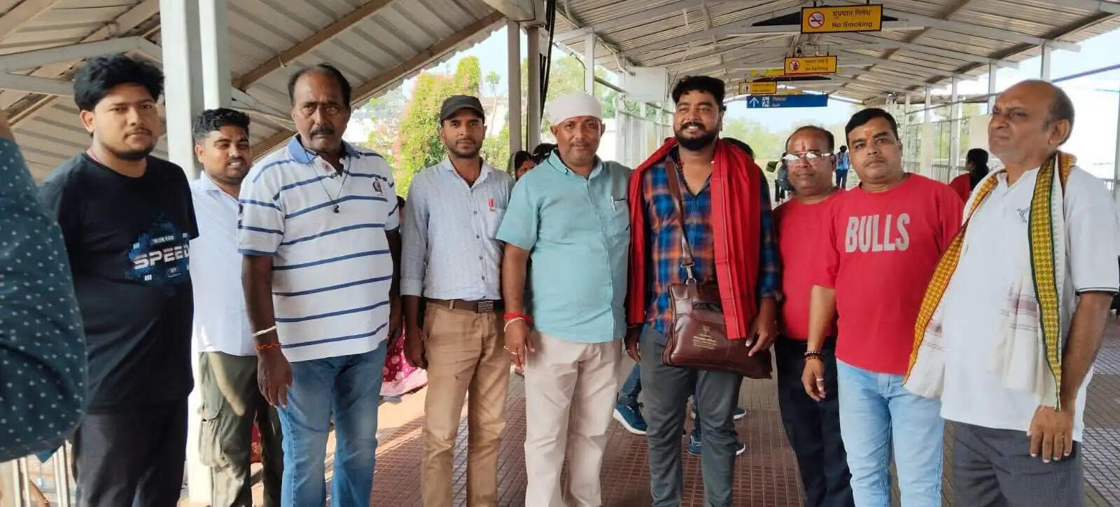 विकसित भारत संकल्प यात्रा पूरी कर लौटने पर मोर्चा ने किया सत्यम का स्वागत