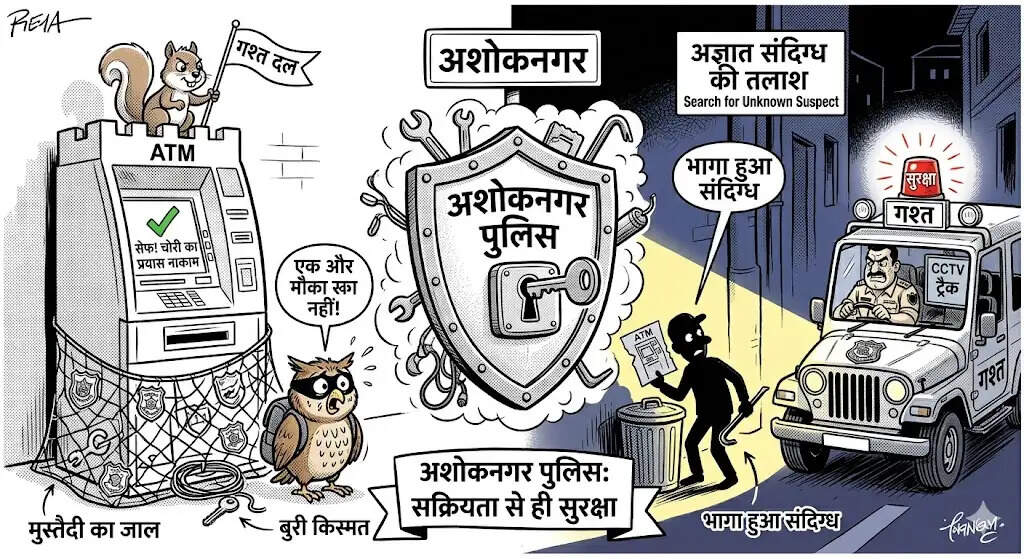 अशोकनगर: खाकी की मुस्तैदी से एटीएम लूट की साजिश नाकाम