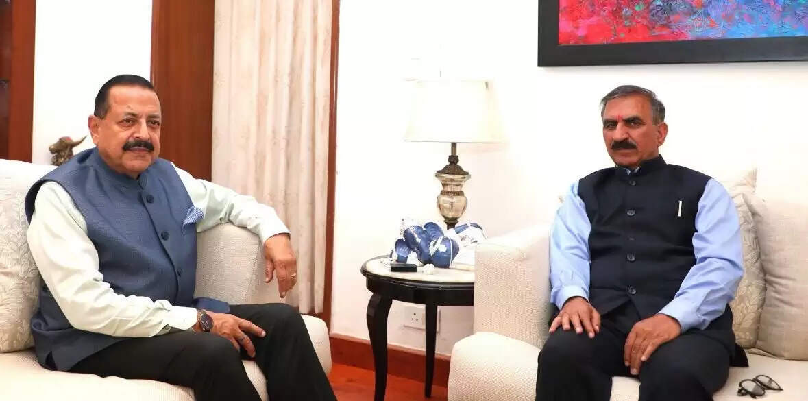 सुखविंदर सिंह सुक्खू ने डॉ. जितेंद्र सिंह से की मुलाकात, डॉपलर वेदर रडार की स्थापना के लिए सरकार का जताया आभार