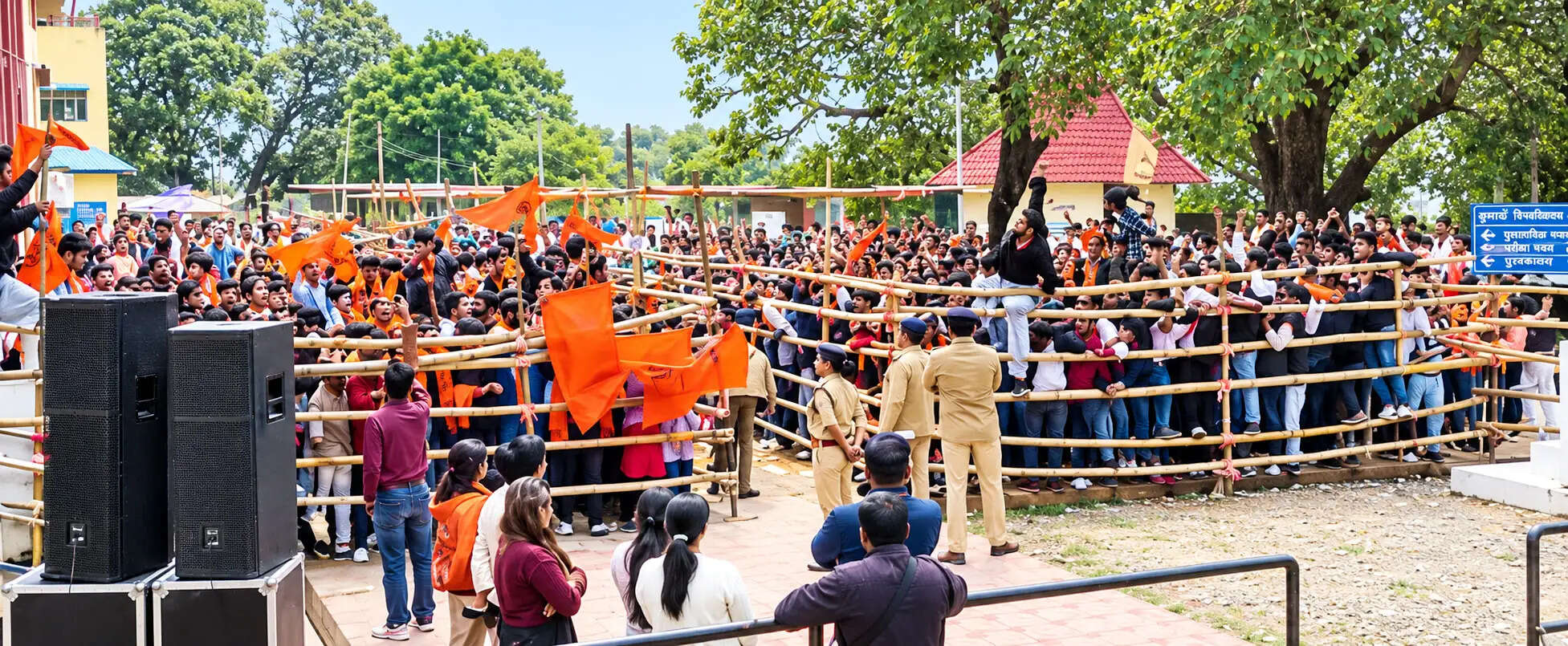 डीएसबी परिसर छात्रसंघ चुनाव: आमसभा में रहा प्रत्याशियों के दावों-वादों का शोर
