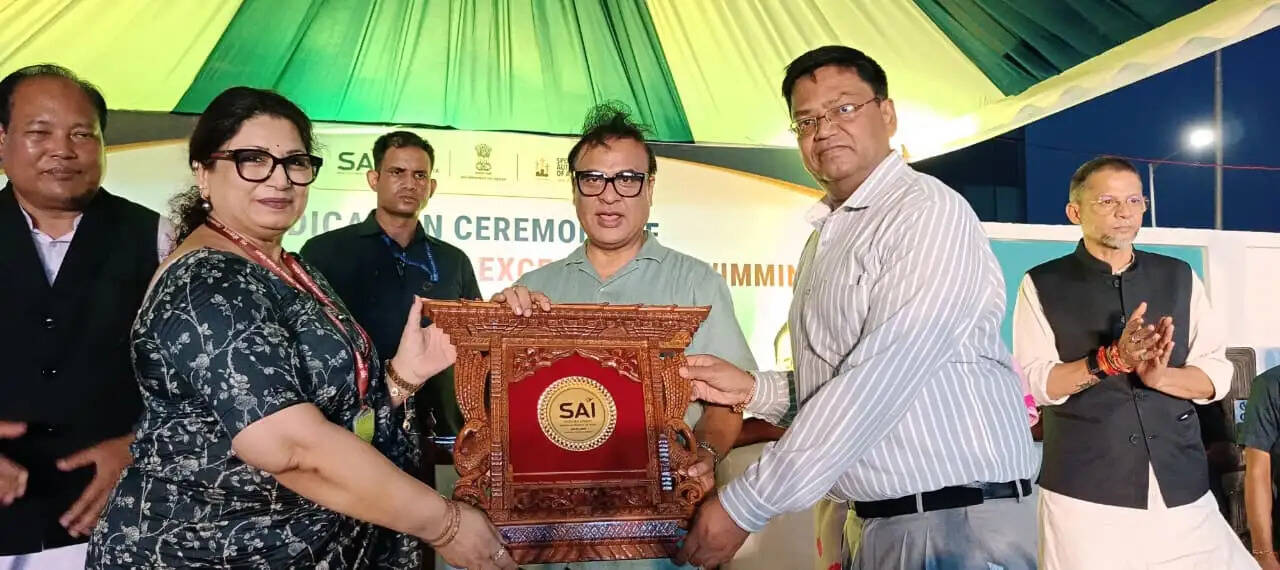 अमिंगांव स्पोर्ट्स कॉम्प्लेक्स में बनेगा तैराकी का पहला राष्ट्रीय उत्कृष्टता केंद्र, त्रिपक्षीय समझौते पर हस्ताक्षर