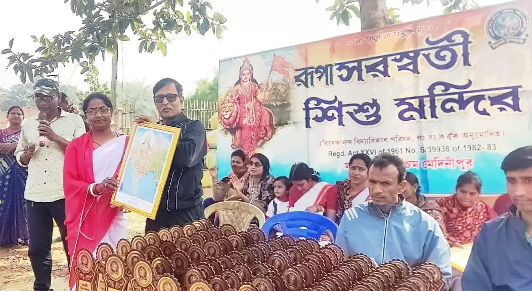 मादपुर में सरस्वती शिशु मंदिर की खेल प्रतियोगिता—संस्कार और उत्साह का संगम