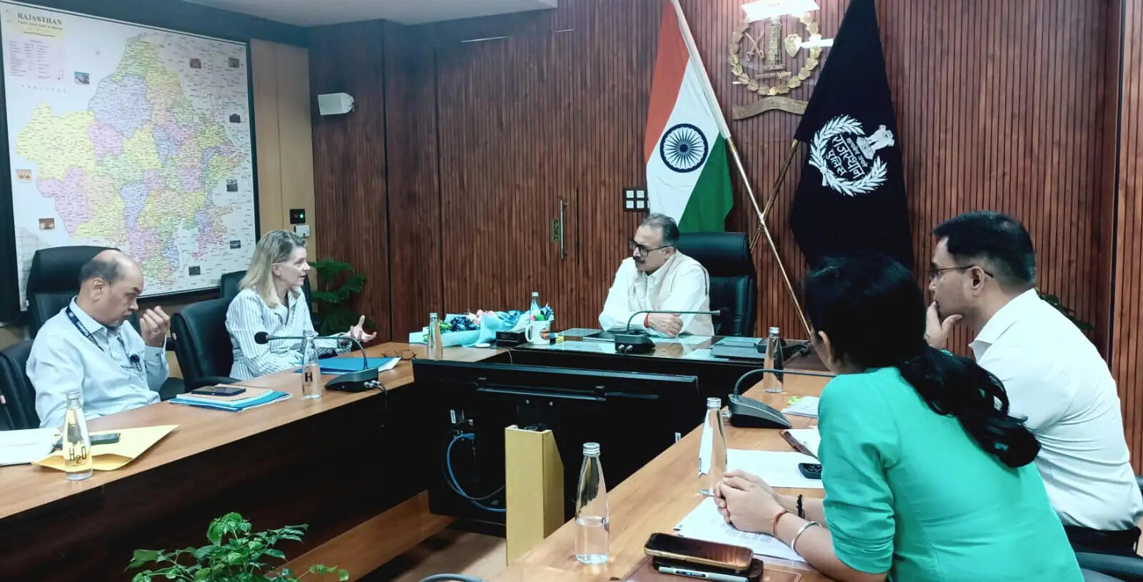 डीजीपी राजीव कुमार शर्मा से मिला यूनिसेफ का प्रतिनिधिमंडल