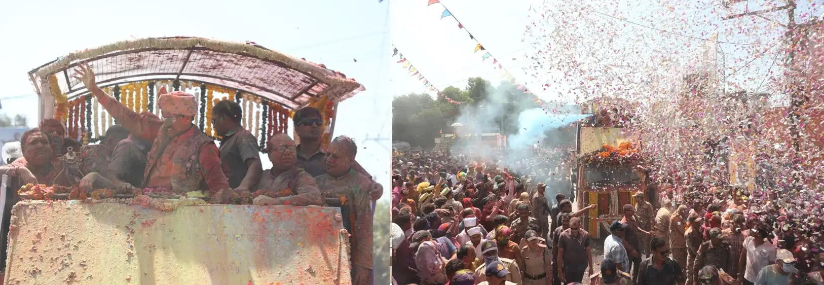 महाकाल की गेर में शामिल हुए मुख्यमंत्री डॉ. यादव, शस्त्र पूजन कर शस्त्र संचालन का किया गया प्रदर्शन