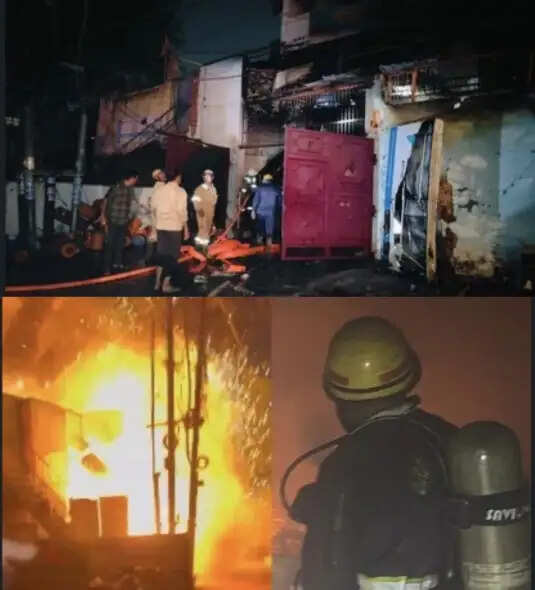 एयर कंडीशनर सर्विस सेंटर में लगी भयंकर आग, 80 वर्षीय बुजुर्ग की जलकर मौत