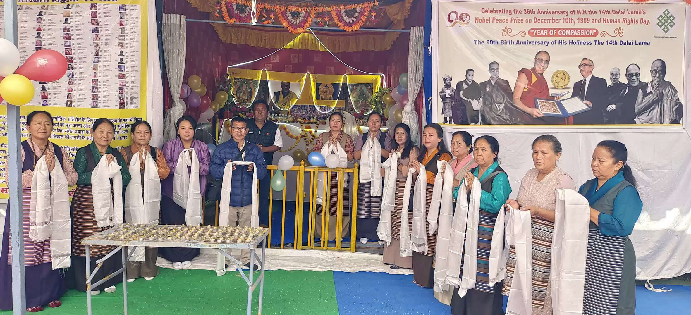 उज्जैनः तिब्बती व्यापारियों ने मनाया अंतरराष्ट्रीय मानवाधिकार दिवस