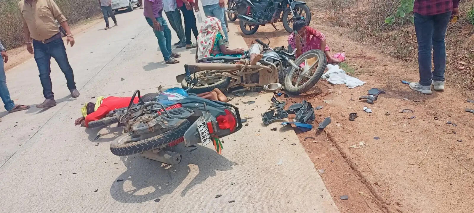 अनूपपुर: तेज रफ्तार बाइक ने ली अधेड़ की जान, पत्नी और भतीजी गंभीर घायल