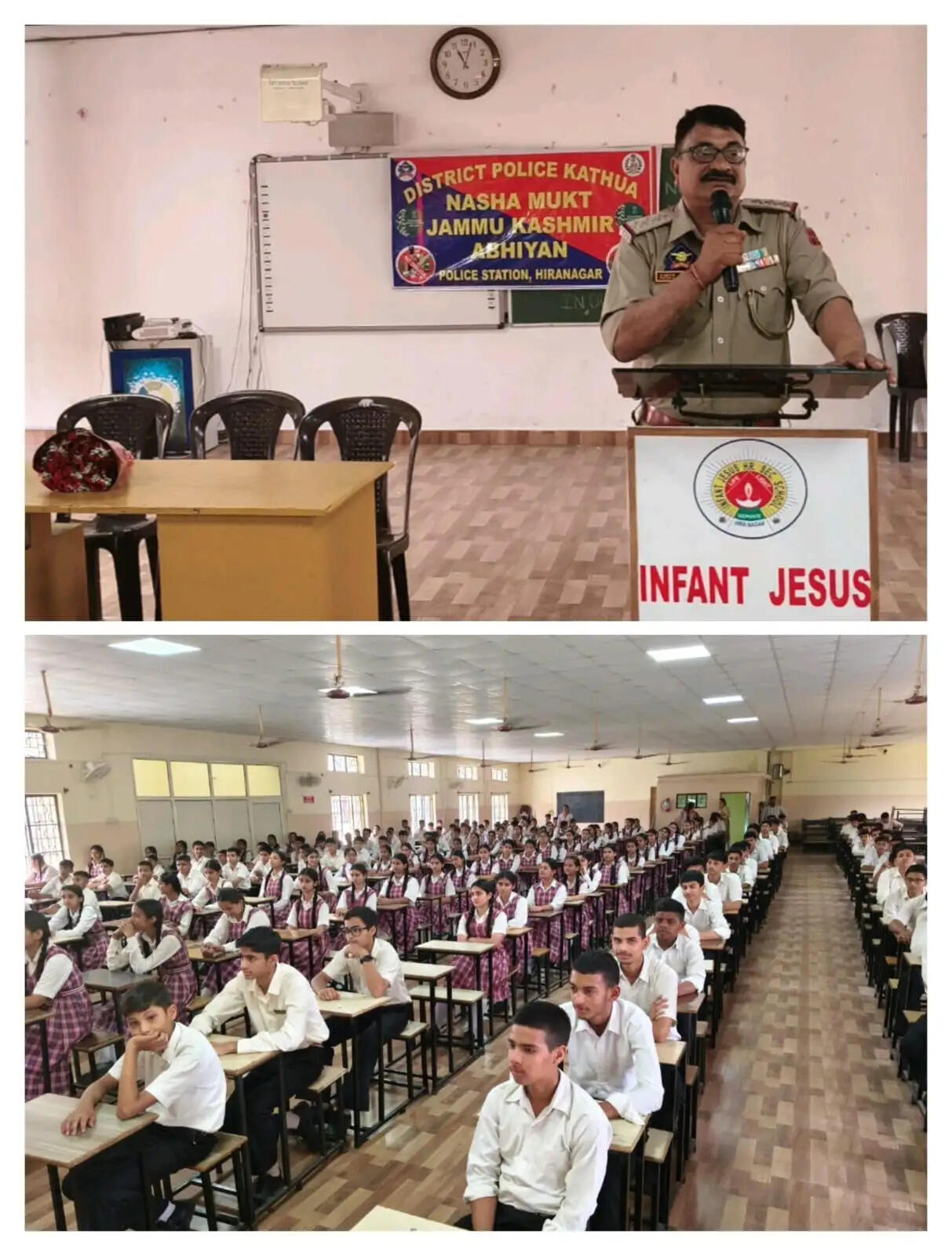 नशा मुक्त अभियान के तहत कठुआ पुलिस की बड़ी पहल, स्कूलों में जागरूकता कार्यक्रम और रैली आयोजित