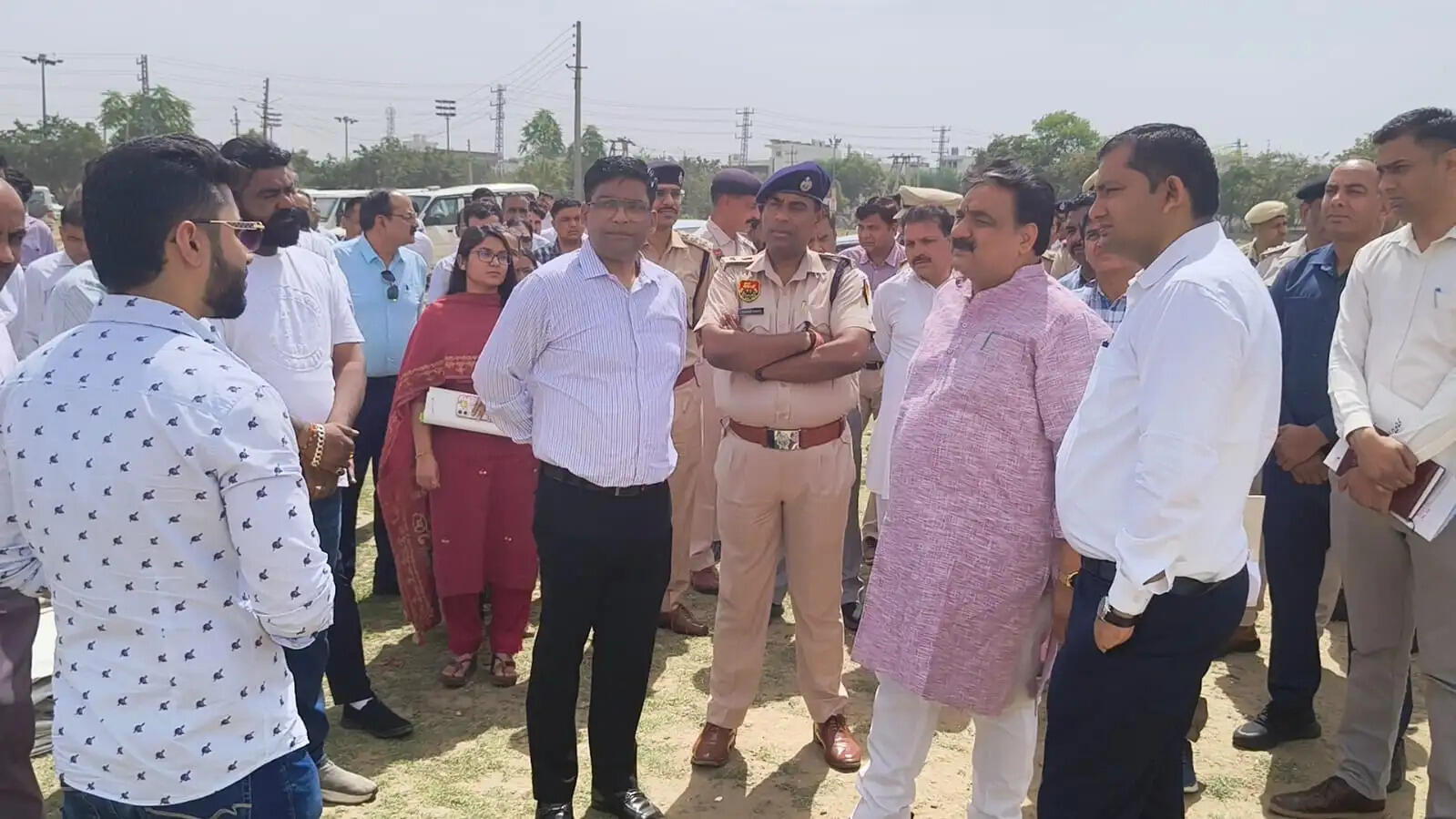 जींद : मुख्यमंत्री की प्रस्तावित रैली बारे डिप्टी स्पीकर ने किया स्थल निरीक्षण