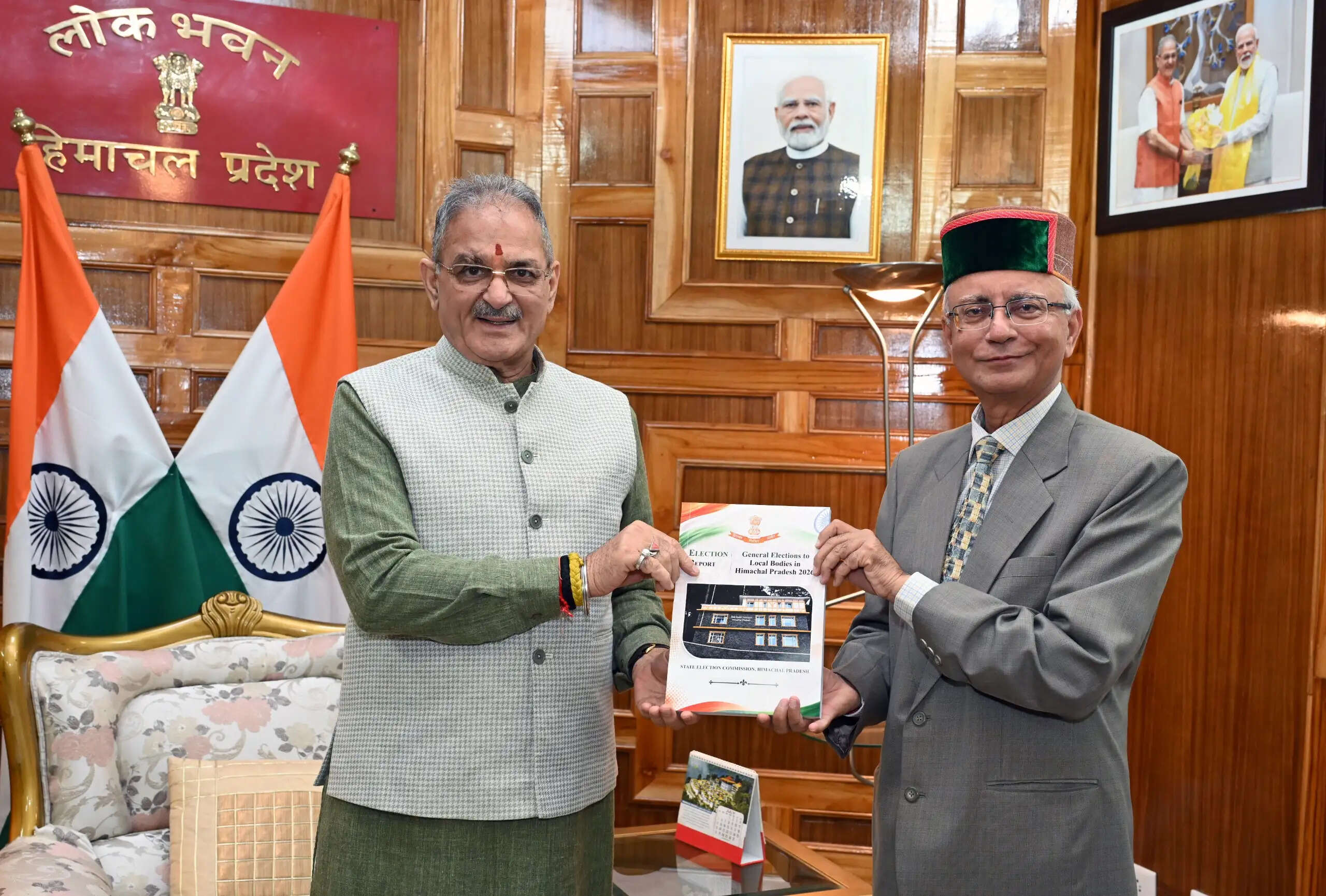 राज्यपाल को सौंपी गई हिमाचल निकाय चुनाव-2026 की रिपोर्ट