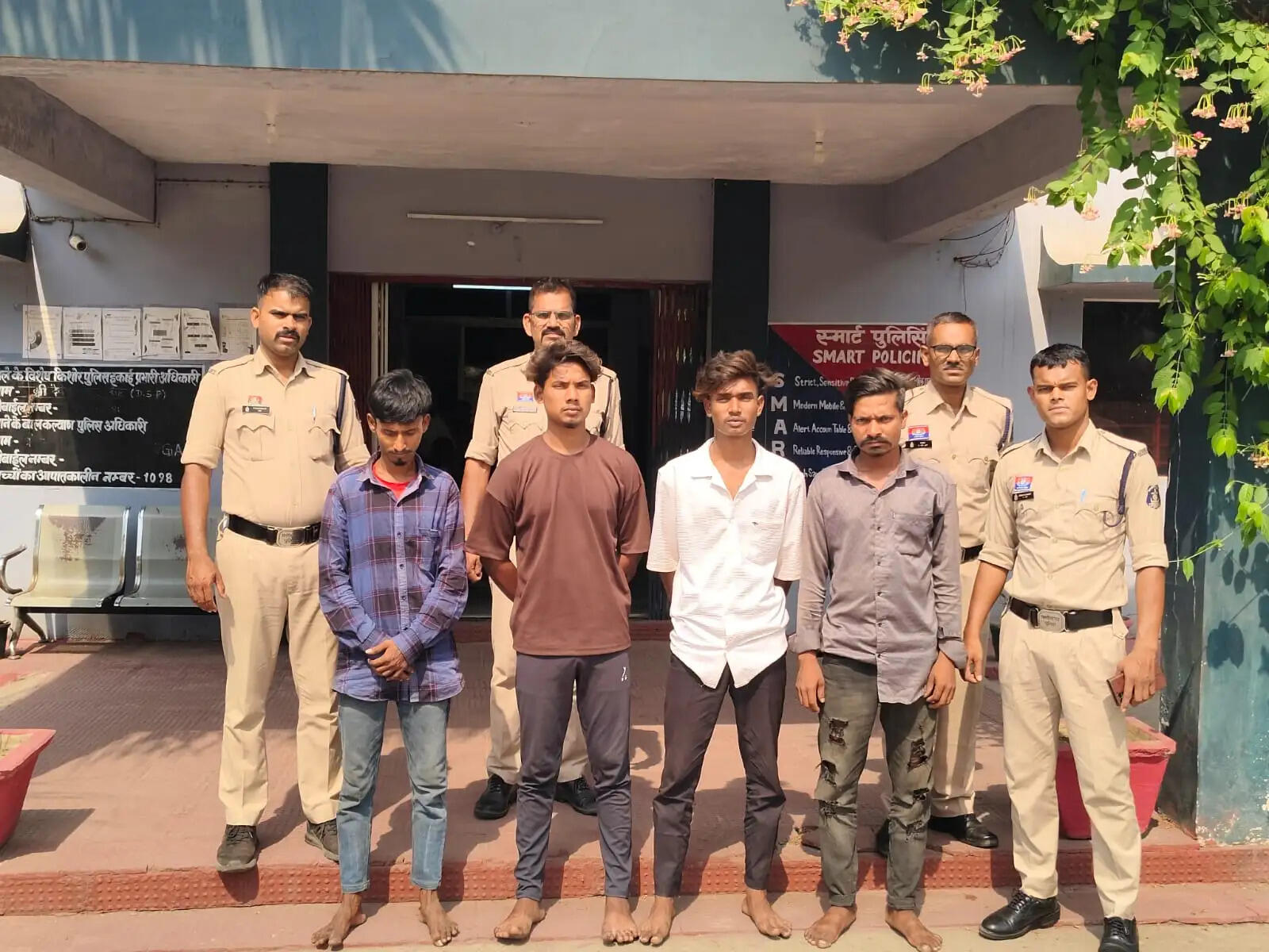 अडानी पावर प्लांट में चोरी की साजिश नाकाम, चार आरोपित गिरफ्तार