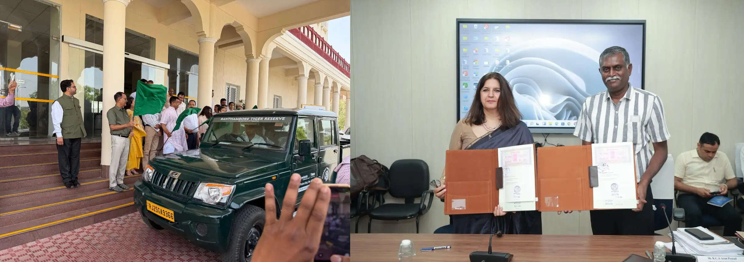 टाको ने सरिस्का टाइगर रिजर्व में एनआईसी सेंटर स्थापित करने के लिए किया एमओयू